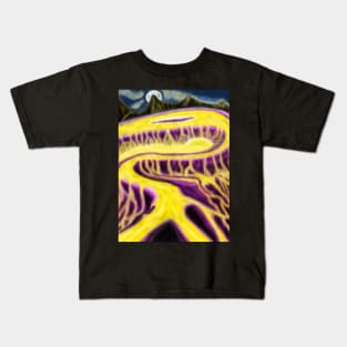 Moonlight lava flow Kids T-Shirt